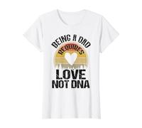 Padrastro es mi Verdadero papá ser papá Requiere Amor, no ADN Camiseta gráfica económica, Mujer, Blanco, XL