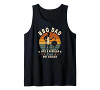 Padre BBQ Day Papá: como un papá normal pero más frío Camiseta sin Mangas