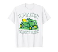 Padre corta el mejor tractor divertido para cortar el césped Día del Padre Camiseta
