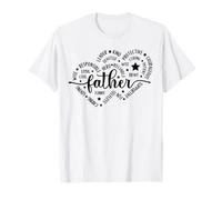 Padre Daddy Da Da Daddys Dads Bruhs Padres Hombres Corazón Amor Camiseta