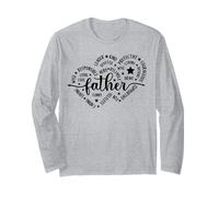 Padre Daddy Da Da Daddys Dads Bruhs Padres Hombres Corazón Amor Manga Larga