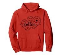 Padre Daddy Da Da Daddys Dads Bruhs Padres Hombres Corazón Amor Sudadera con Capucha