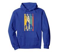 Padre de 3 Regalos de niños Best Dad Cubed Dad to The Third Sudadera con Capucha, Unisex para Adultos, Azul Real, XL