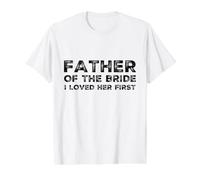 Padre de la Novia para Hombre, amé su Primer Matrimonio Camiseta gráfica económica, Hombre, Blanco, S
