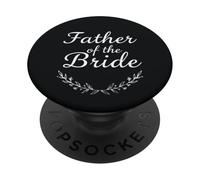 Padre de la Novia | Proud Dad of The Bride - Elegant PopSockets PopGrip Adhesivo