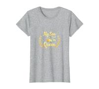 Padre del Novio: Mi Hijo encontró a su Reina Camiseta, Mujer, Gris Jaspeado, L