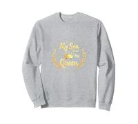 Padre del Novio: Mi Hijo encontró a su Reina Sudadera, Unisex para Adultos, Gris Jaspeado, L