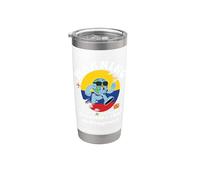 Padre e hija viaje en curso Colombia Matching Vaso térmico de acero inoxidable de doble pared