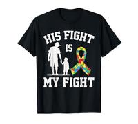 Padre e Hijo Orgullosos del Autismo: su Lucha es mi Lucha, Padre e Hijo Camiseta