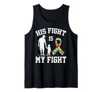 Padre e Hijo Orgullosos del Autismo: su Lucha es mi Lucha, Padre e Hijo Camiseta sin Mangas