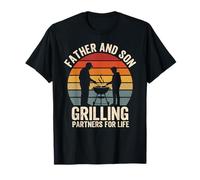 Padre e Hijo Que Asan Socios de por Vida, Parrilla del día del Padre Camiseta