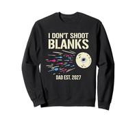 Padre Esperando revelación de género Baby Shower Papá EST 2027 Sudadera