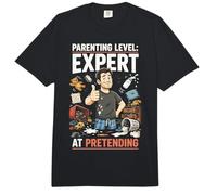 Padre Experto en Aparentar Humor Gracioso Crianza Comfort Colors Adult Heavyweight T-Shirt