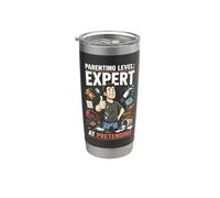 Padre Experto en Aparentar Humor Gracioso Crianza Vaso térmico de acero inoxidable de doble pared