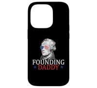 Padre fundador Alexander Hamilton 4 de Julio Carcasa para iPhone 14 Pro