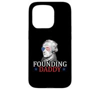 Padre fundador Alexander Hamilton 4 de Julio Carcasa para iPhone 15 Pro