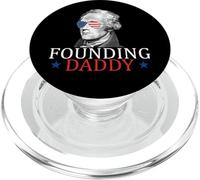 Padre fundador Alexander Hamilton 4 de Julio PopSockets PopGrip para MagSafe