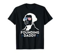 Padre fundador George Washington 4 de julio divertido Camiseta