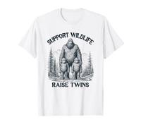 Padre Gemelo mamá papá de Gemelos Apoyo Vida Silvestre criar Gemelos Camiseta