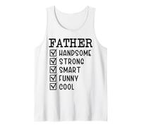 Padre guapo fuerte inteligente divertido fresco día del padre amor Camiseta sin Mangas