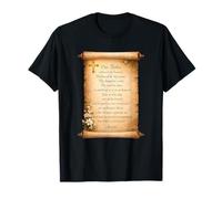 Padre Nuestro Oración Cristiana Católica Fe Vintage Camiseta