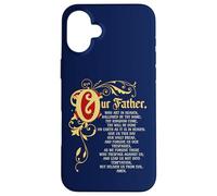 Padre Nuestro que Arte en el Cielo Oración Católica Carcasa para iPhone 16 Plus
