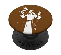 Padre Pío Santo Católico PopSockets PopGrip Adhesivo