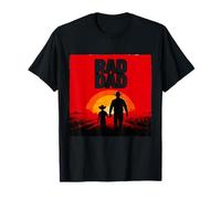 Padre Radical Padre e Hijo Granjero Cowboys Western Sunset Camiseta