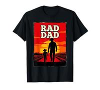 Padre Radical Padre e Hijo Granjero Cowboys Western Sunset Camiseta