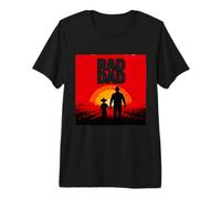 Padre Radical Padre e Hijo Granjero Cowboys Western Sunset Camiseta Premium