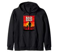 Padre Radical Padre e Hijo Granjero Cowboys Western Sunset Sudadera con Capucha