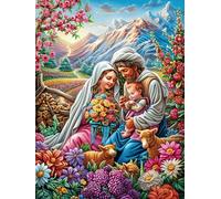 Padre y Madre con Hijo Puzzles 500 Piezas Impossible Desafío Wild Animals Fantasy Hada Tale Rompecabezas para Adultos Aliviar Estrés Decoración Hogar DIY Moderno Portátil 500 PCS
