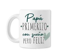 Padres (BAOBAB REGALOS Taza Papá Primerizo, con sueño pero feliz - Original y divertido Día Del Padre - Paternidad - Padre Primerizo - Para mi papá. Cerámica blanca)