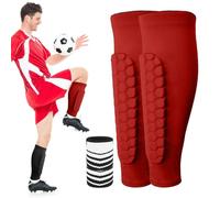 Padres de espinilla para niños, Guardias de Shin de fútbol - Guardias de compresión de terneros de béisbol elástico - Padres de férula de espinilla de deportes al aire libre para correr, ciclismo y se