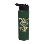 Padres de The Birthday Boy Knight Party Stainless Steel Insulated Water Bottle