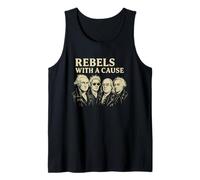 Padres Fundadores Rebeldes Con Causa Patriótico Punk Rock Camiseta sin Mangas