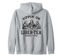 Padres Fundadores Sippin sobre el Maestro de Historia Liber-Tea Sudadera con Capucha