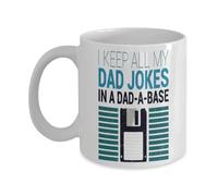 Padres, Guardo Todos Mis Chistes De Papá En Una Base Para Papás. Taza De Café Duradero Tazas De Desayuno Chic Mug Para Oficina Té Espresso 330Ml