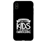 Padres multitarea: cuatro hijos Carcasa para iPhone XS Max
