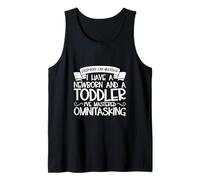 Padres multitarea: un recién nacido y un niño pequeño Camiseta sin Mangas