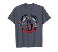 Padres patrióticos, planificador de Fiestas Camiseta, Hombre, Azul Jaspeado, 5XL