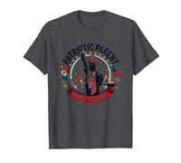 Padres patrióticos, planificador de Fiestas Camiseta, Hombre, Jaspeado Oscuro, 5XL