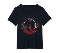 Padres patrióticos, planificador de Fiestas Camiseta, Mujer Tallas Grandes, Negro, 5XL Grande
