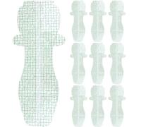 Padres sanitarios impermeables de 10 piezas para natación con una piel segura pegatinas privadas de natación de Papas de bragas para mujeres y niñas impermeables para almohadillas sanitarias