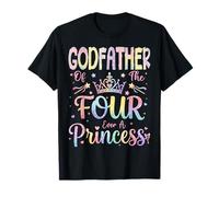 Padrino de The Four Ever A Princess, niña Que Cumple 4 años Camiseta