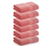 PADUANA | Pack 6 Toallas Tocador 30x50 Nude 100% algodón Peinado - Toalla Secado Suave, rápido y máxima absorción - Disponible Toalla tocador, Toalla Lavabo, Toalla Ducha y Toalla Baño