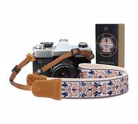 'Padwa Lifestyle Camera Strap - 1.5'' Cowhide Head Shoulder Neck Strap,Retro Jacquard Embroidery Multi-pattern camera straps'