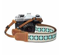 'Padwa Lifestyle Camera Strap - 1.5'' Cowhide Head Shoulder Neck Strap,Retro Jacquard Embroidery Multi-pattern camera straps'
