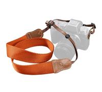 Padwa Lifestyle Correa para cámara - 1.5" de ancho Crazy Horse Cowhide Head Camera Straps,Correas ajustables de algodón tejido para fotógrafos y todas las cámaras DSLR (Naranja)