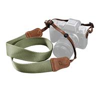 Padwa Lifestyle Correa para cámara - 1.5" de ancho Crazy Horse Cowhide Head Camera Straps,Correas ajustables de algodón tejido para fotógrafos y todas las cámaras DSLR (Verde claro)